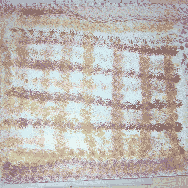 Brown Crossed Lines painted by a resident